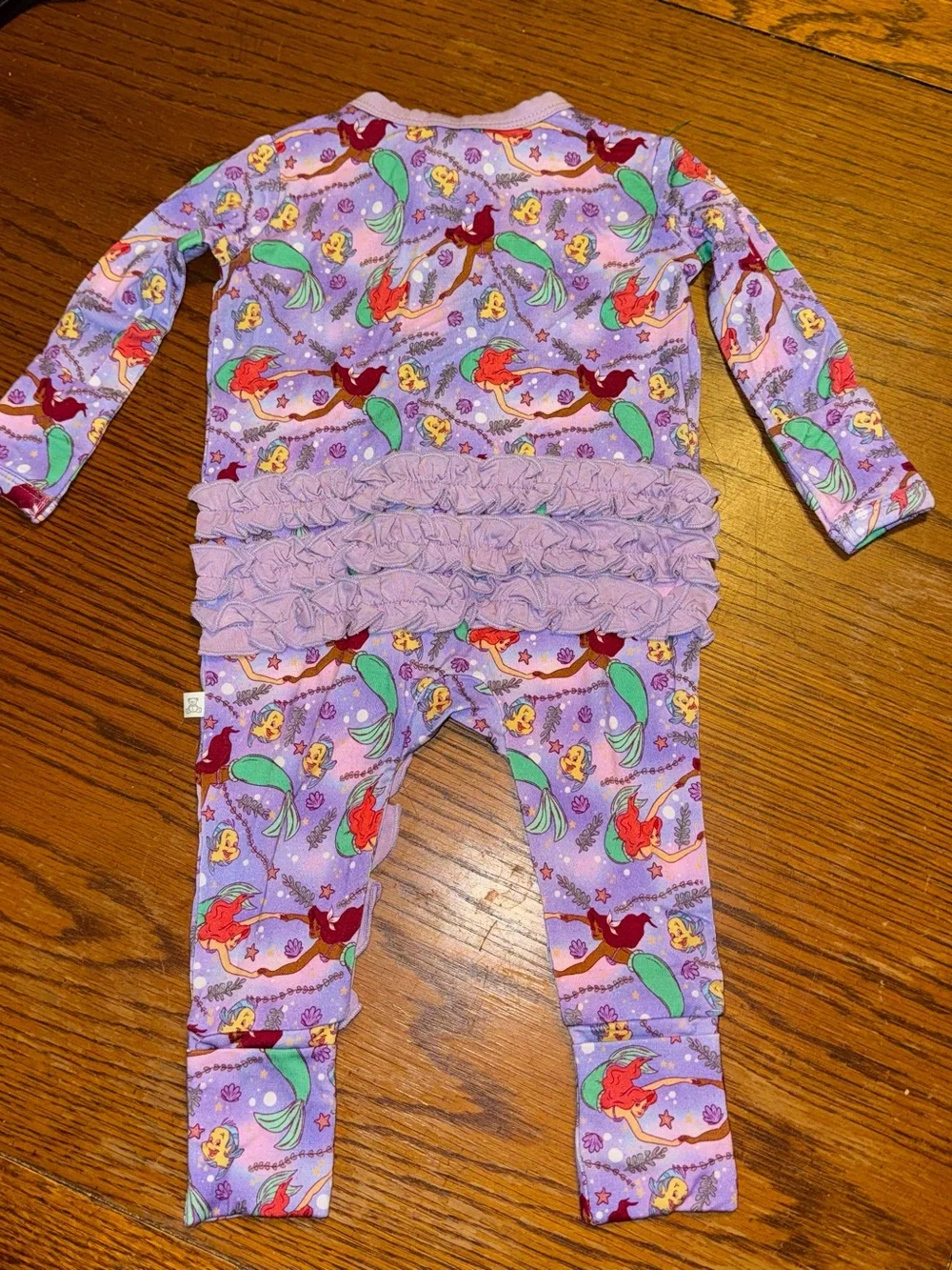 Little Snuggles Baby Girls Size 0-3 months Ariel Bamboo Zippy Sleeper New NWOT